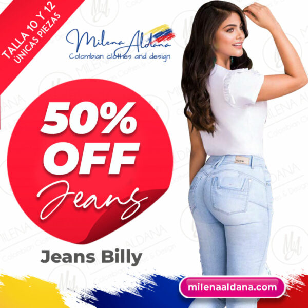 Jeans Billy - Últimas Piezas 50% off - Milena Aldana