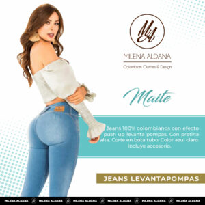 Jeans Colombianos Pushup Levantapompas - Maite - Milena Aldana