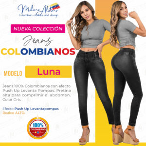 Jeans Colombianos Pushup Levantapompas - Luna - Milena Aldana