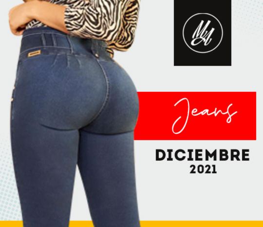 Jeans Colombianos Pushup Levantapompas - Diciembre 2021 - Milena Aldana